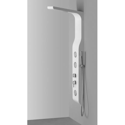 Aqualine - Brusepanel YUKI mat hvid