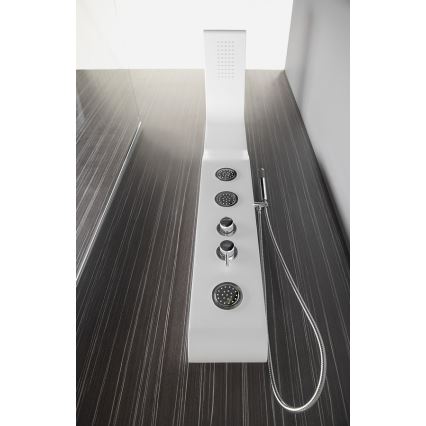 Aqualine - Brusepanel YUKI mat hvid