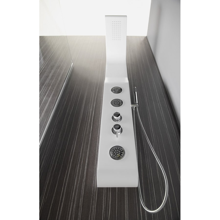 Aqualine - Brusepanel YUKI mat hvid