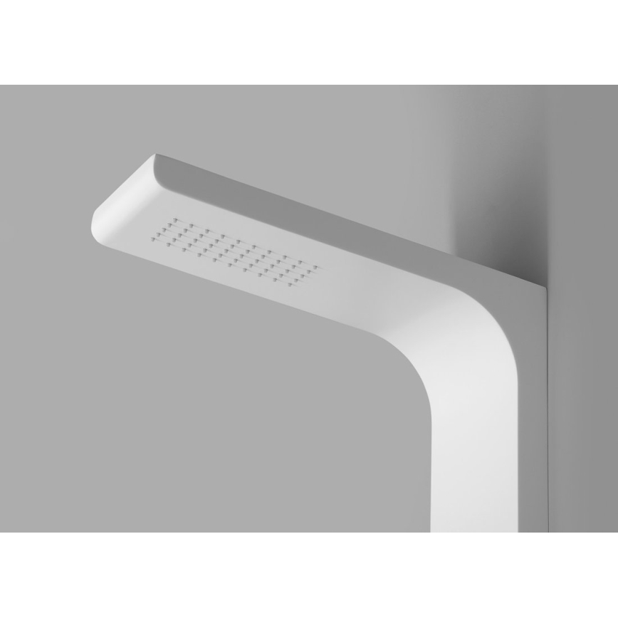 Aqualine - Brusepanel YUKI mat hvid