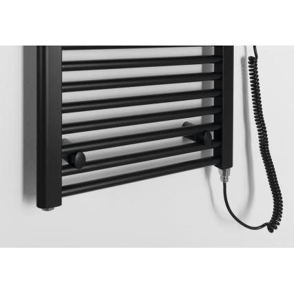 Aqualine - DIRECT-E elektrisk badeværelsesradiator 400W 132x45 cm mat sort