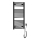 Aqualine - Elektrisk badeværelsesradiator DIRECT-E 300W/230V 96 cm mat sort lige