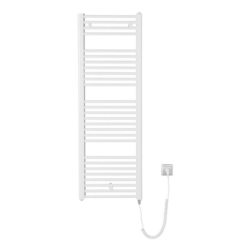 Aqualine - Elektrisk badeværelsesradiator DIRECT-E 400W/230V 132 cm hvid lige
