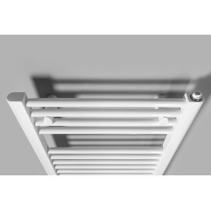Aqualine - Elektrisk badeværelsesradiator DIRECT-E 400W/230V 96 cm hvid lige