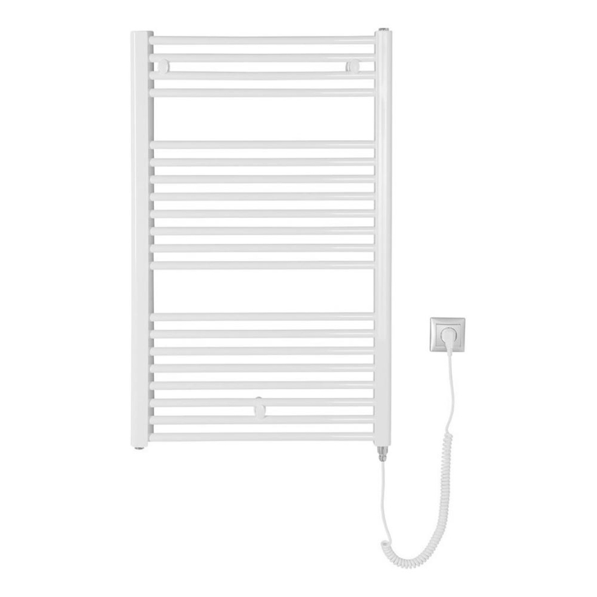 Aqualine - Elektrisk badeværelsesradiator DIRECT-E 400W/230V 96 cm hvid lige