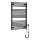 Aqualine - Elektrisk badeværelsesradiator DIRECT-E 400W/230V 96 cm mat sort lige