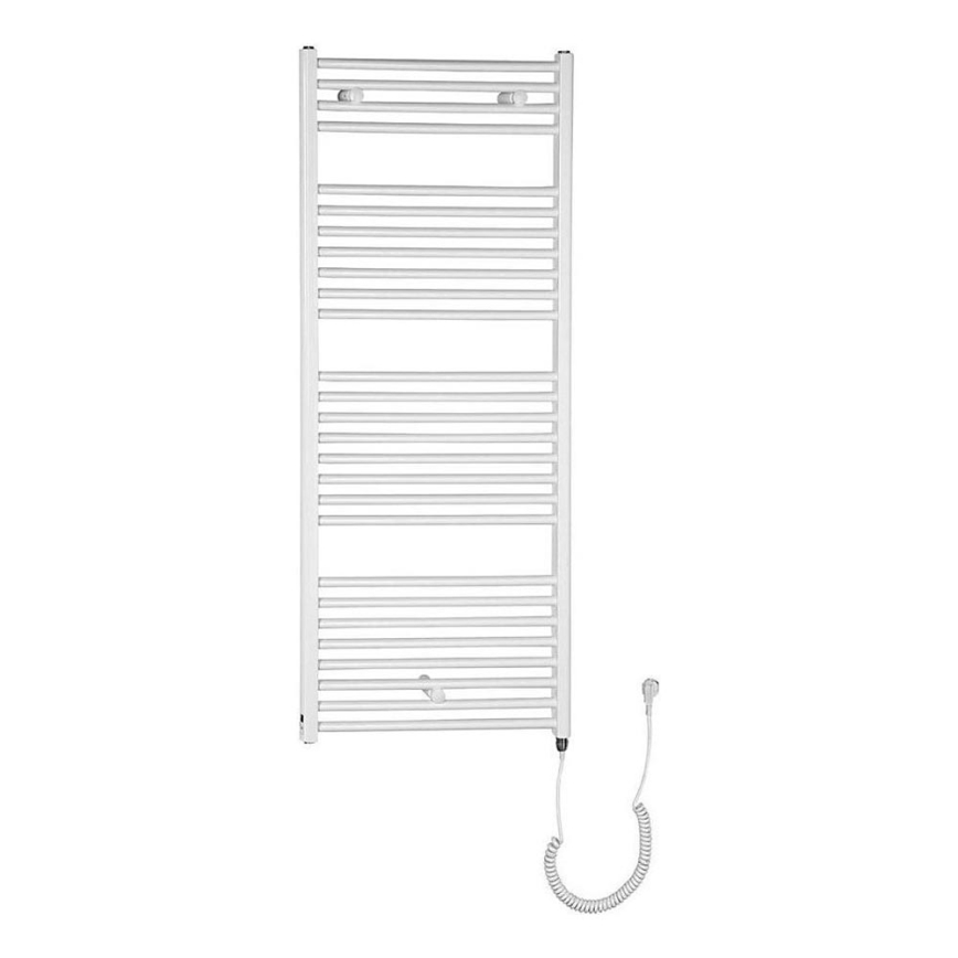Aqualine - Elektrisk badeværelsesradiator DIRECT-E 600W/230V 132 cm hvid lige