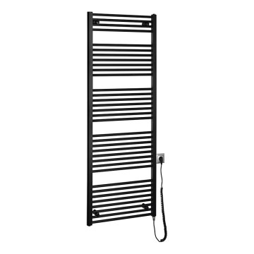 Aqualine - Elektrisk badeværelsesradiator DIRECT-E 800W 168x60 cm mat sort