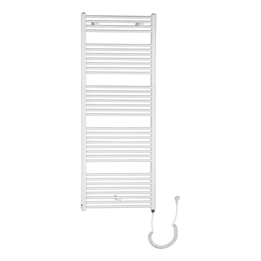 Aqualine - Elektrisk badeværelsesradiator DIRECT-E 800W/230V 168 cm hvid lige