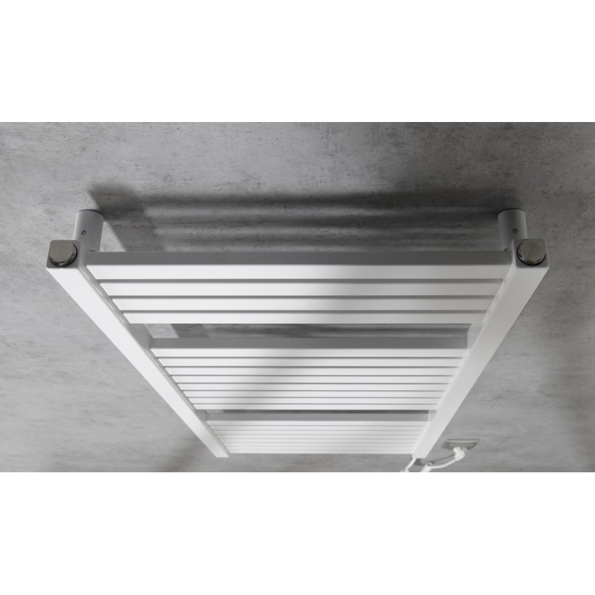 Aqualine - Elektrisk badeværelsesradiator TONDI-E 300W/230V 97 cm hvid kantet