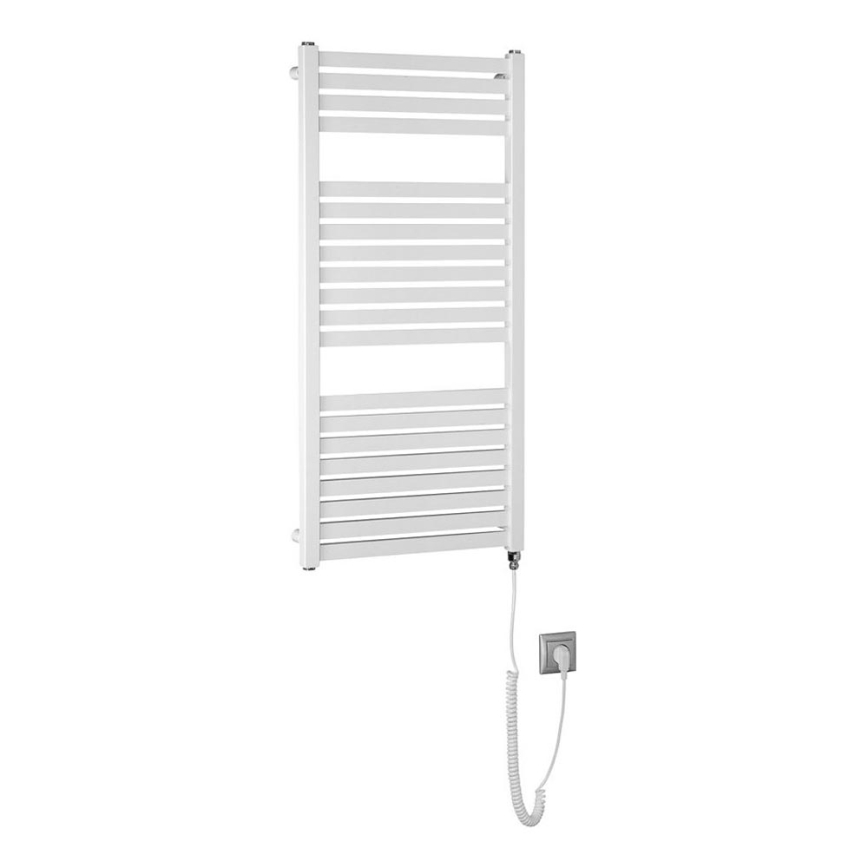 Aqualine - Elektrisk badeværelsesradiator TONDI-E 300W/230V 97 cm hvid kantet