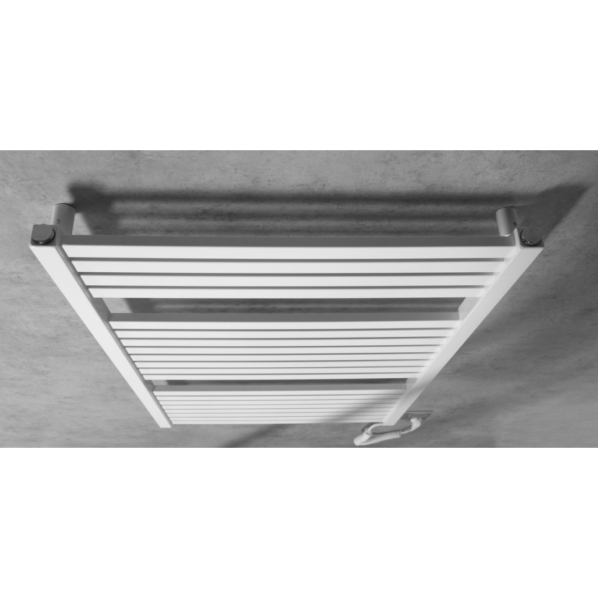Aqualine - Elektrisk badeværelsesradiator TONDI-E 400W/230V 97 cm hvid kantet