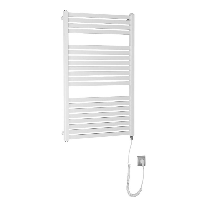 Aqualine - Elektrisk badeværelsesradiator TONDI-E 400W/230V 97 cm hvid kantet