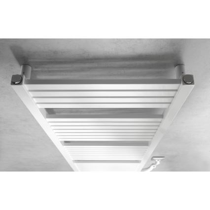 Aqualine - Elektrisk badeværelsesradiator TONDI-E 500W 133x45 cm hvid