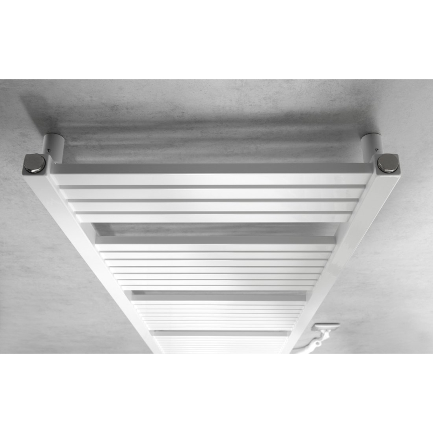 Aqualine - Elektrisk badeværelsesradiator TONDI-E 500W/230V 133 cm hvid lige