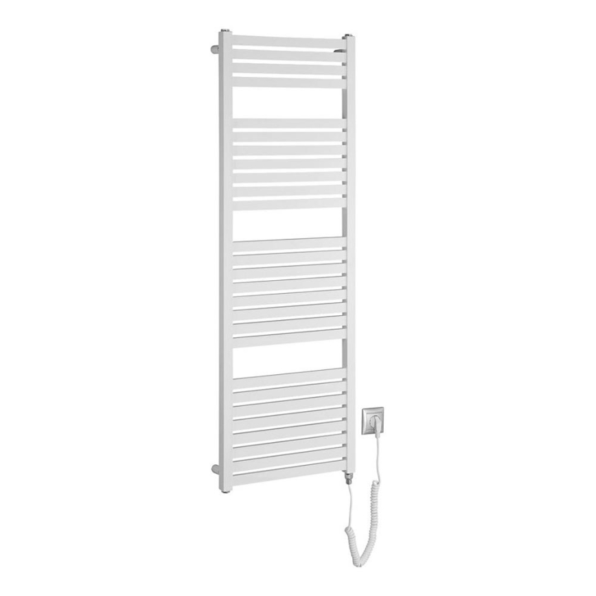 Aqualine - Elektrisk badeværelsesradiator TONDI-E 500W/230V 133 cm hvid lige