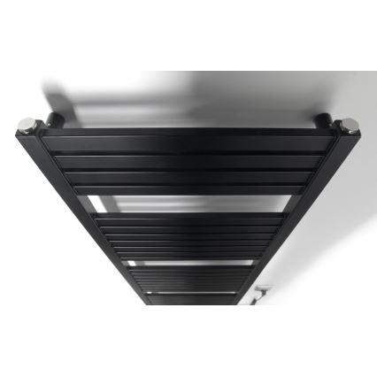Aqualine - Elektrisk badeværelsesradiator TONDI-E 500W/230V 133 cm mat sort lige
