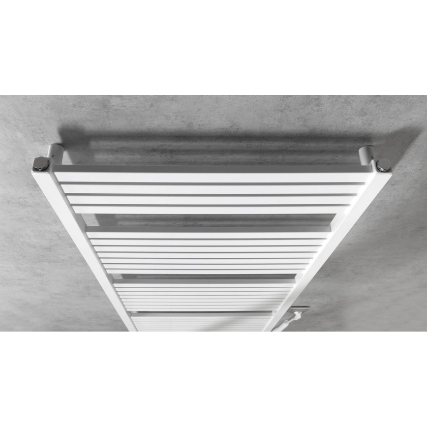 Aqualine - Elektrisk badeværelsesradiator TONDI-E 600W/230V 133 cm hvid lige