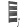 Aqualine - Elektrisk badeværelsesradiator TONDI-E 600W/230V 133 cm mat sort lige