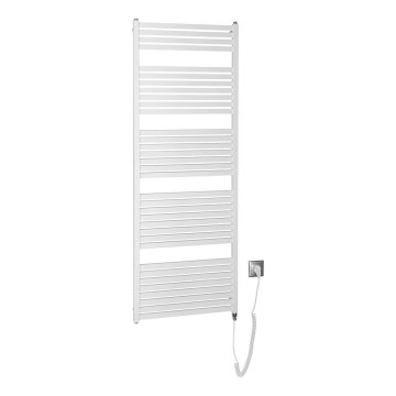 Aqualine - Elektrisk badeværelsesradiator TONDI-E 800W 169x60 cm hvid