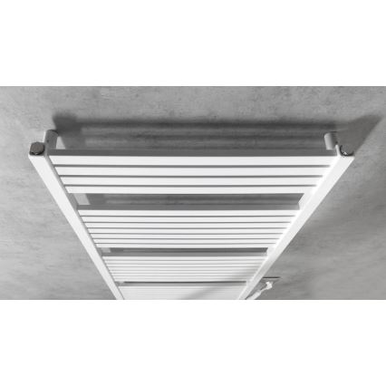 Aqualine - Elektrisk badeværelsesradiator TONDI-E 800W 169x60 cm hvid
