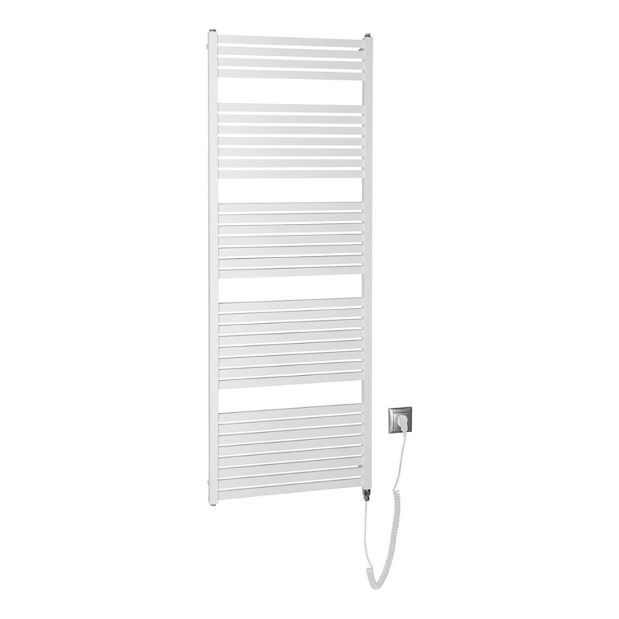 Aqualine - Elektrisk badeværelsesradiator TONDI-E 800W/230V 169 cm hvid lige