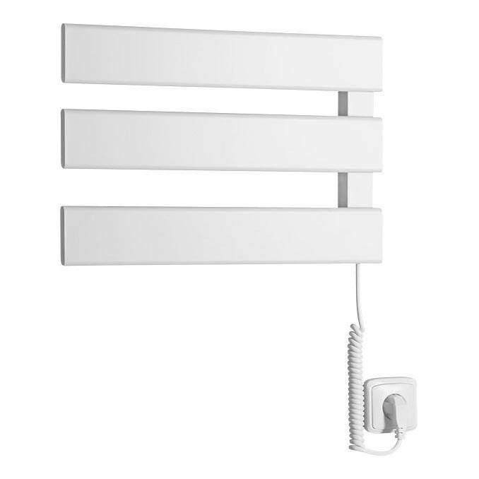Aqualine - Elektrisk håndklædeholder ELVIS 50W/230V 34,2 cm hvid højre