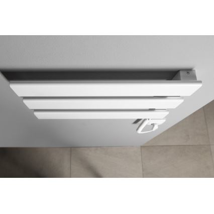 Aqualine - Elektrisk håndklædeholder ELVIS 50W/230V 34,2 cm hvid højre