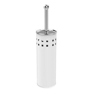 Aqualine - Fritstående toiletbørste SIMPLE LINE hvid/skinnende krom