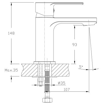 Aqualine - Hane FACTOR skinnende krom