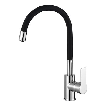 Aqualine - Hane m. fleksibel arm LORE sort/skinnende krom