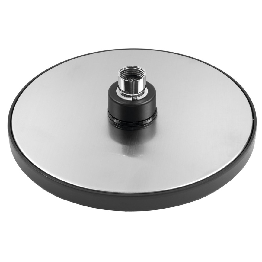 Aqualine - Hovedbruser diameter 20 cm mat sort