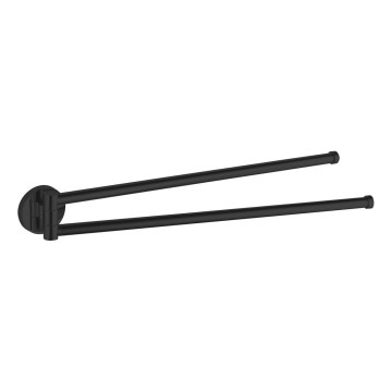 Aqualine - Rotating væ håndklæde holder SAMBA 47 cm sort