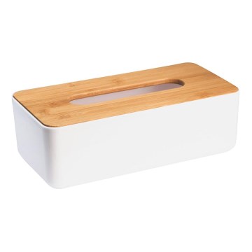 Aqualine - Servietboks SNOW hvid/bambus