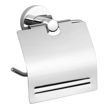 Aqualine - Toiletrulleholder med dæksel SAMBA skinnende krom