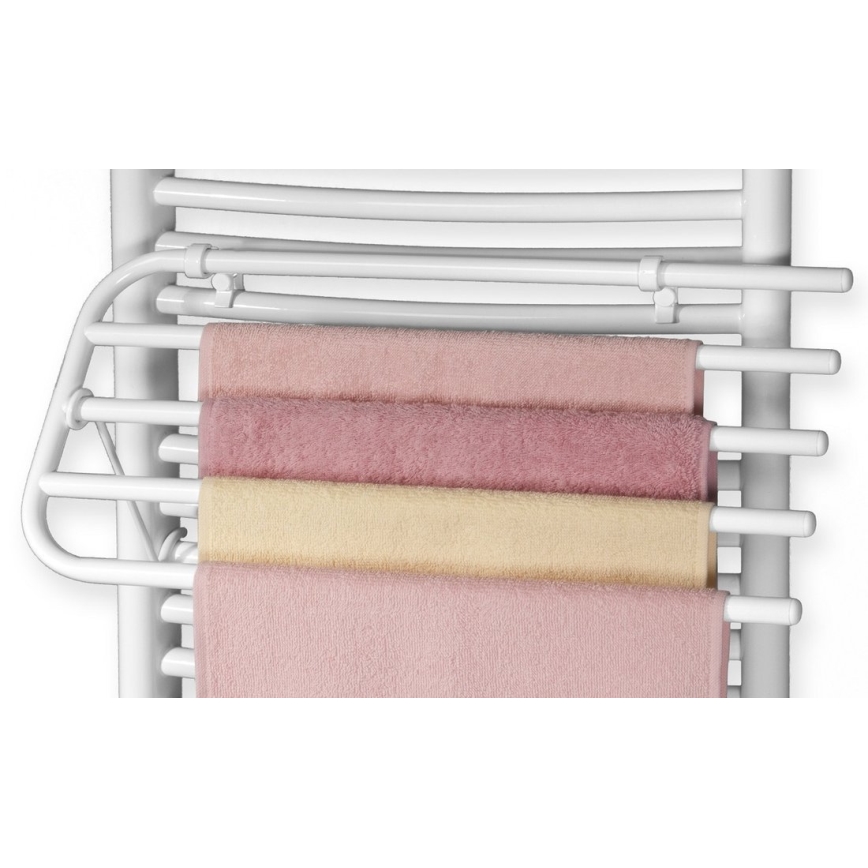 Aqualine - Towel skinne til heating element 50 cm hvid