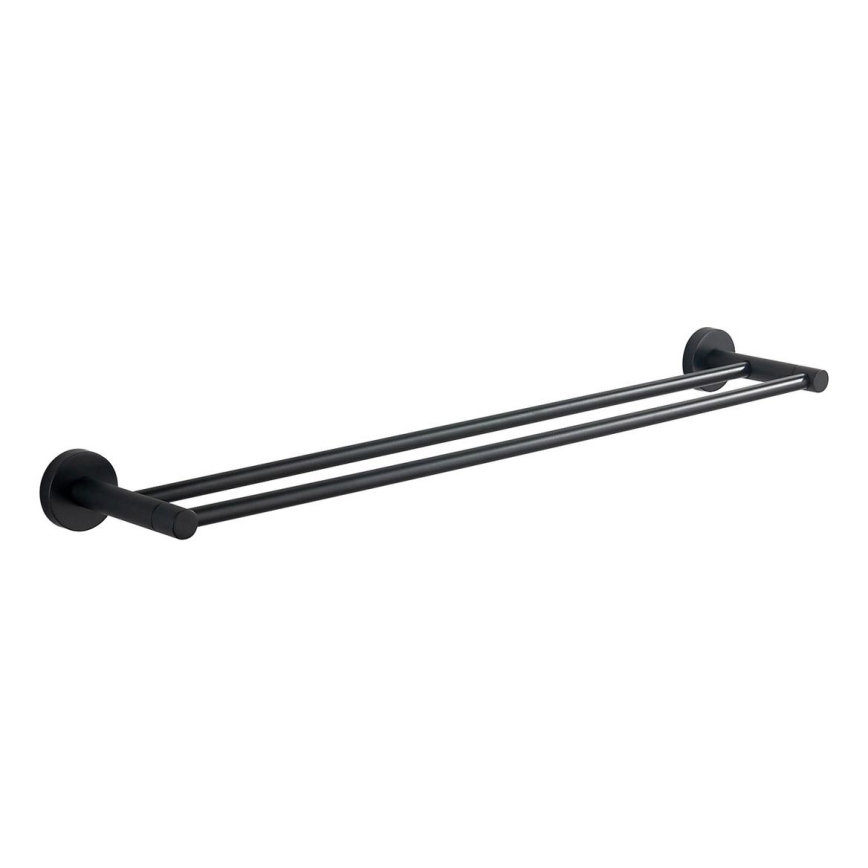 Aqualine - Væghængt håndklædestang SAMBA 12x64,5 cm sort