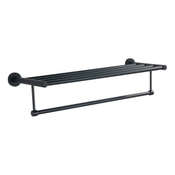 Aqualine - Væghængt håndklædestang SAMBA 21x62,5 cm sort