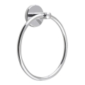 Aqualine - Væghængt håndklædestang SAMBA diameter 15,5 cm skinnende krom