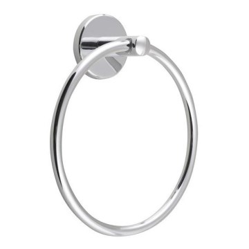 Aqualine - Væghængt håndklædestang SAMBA diameter 15,5 cm skinnende krom