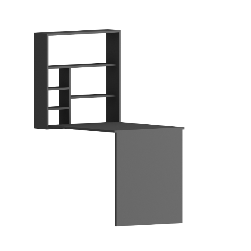 Arbejdsbord med hylde SEDIR 154,2x90 cm antracit