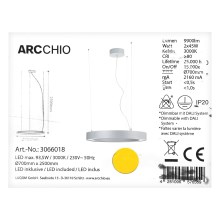 Arcchio - LED pendel PIETRO 2xLED/45W/230V