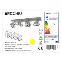 Arcchio - LED spotlampe MUNIN 4xGU10/ES111/11,5W/230V