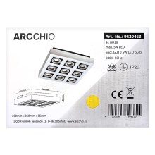 Arcchio - LED spotlampe VINCE 9xGU10/230V
