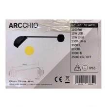Arcchio - Udendørs LED væglampe GRAYSON LED/15W/230V IP65