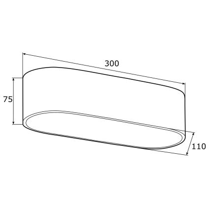 Argon 0903 - Loftlampe TONI 2xE27/15W/230V sort