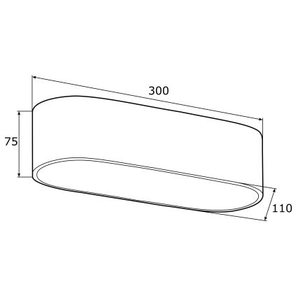 Argon 0907 - Loftlampe TONI 2xE27/15W/230V sølvfarvet