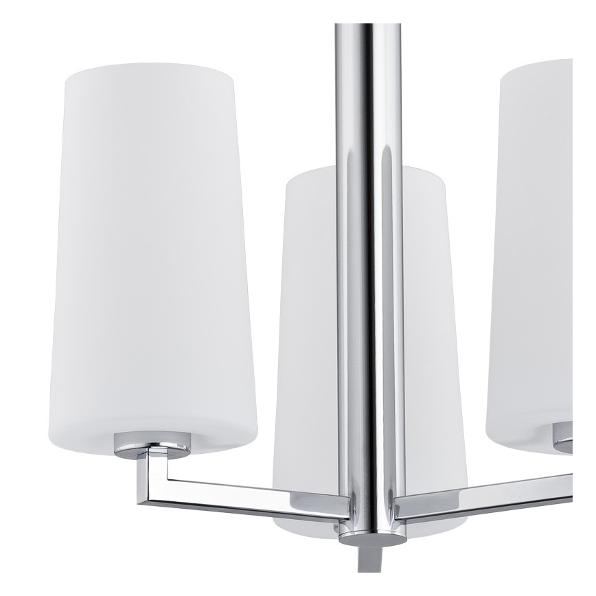 Argon 1224 - Loftlampe CAMELOT 3xE27/15W/230V skinnende krom