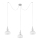 Argon 1354 - LED lysekrone i en snor TULUZA 3xLED/5W/230V