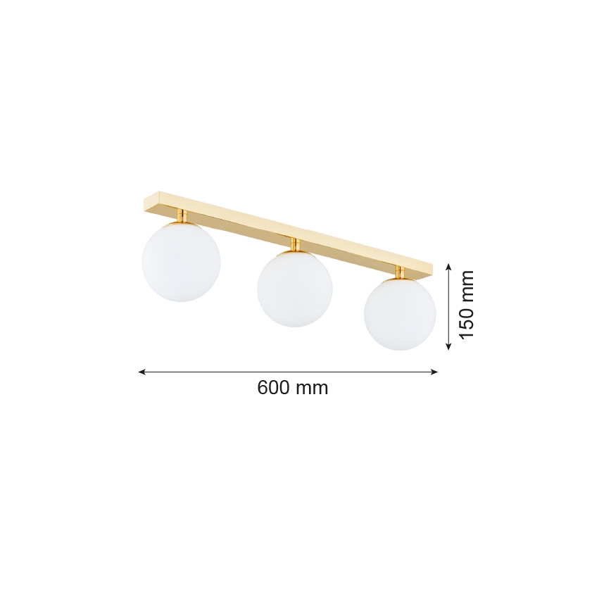Argon 1414 - Loftlampe til badeværelse FLAVIO 3xE14/7W/230V IP44